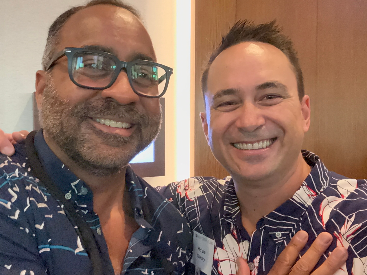 Hoala Greevy hadn't seen Jayson Harper (PCF 2009) in years. Was great catching up for a moment.