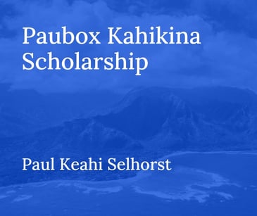 Paubox Kahikina STEM Scholarship Recipient 2023 Paul Keahi Selhorst