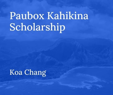 Paubox Kahikina Scholarship Recipient Koa Chang: 2025 update