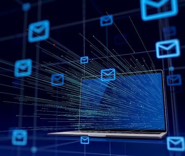 email icons from laptop