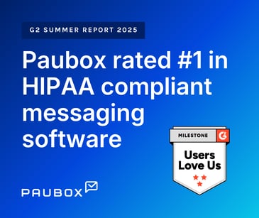 Paubox blog banner and badge