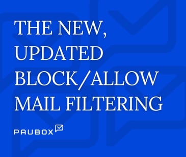 Paubox releases new Block/Allow mail filtering