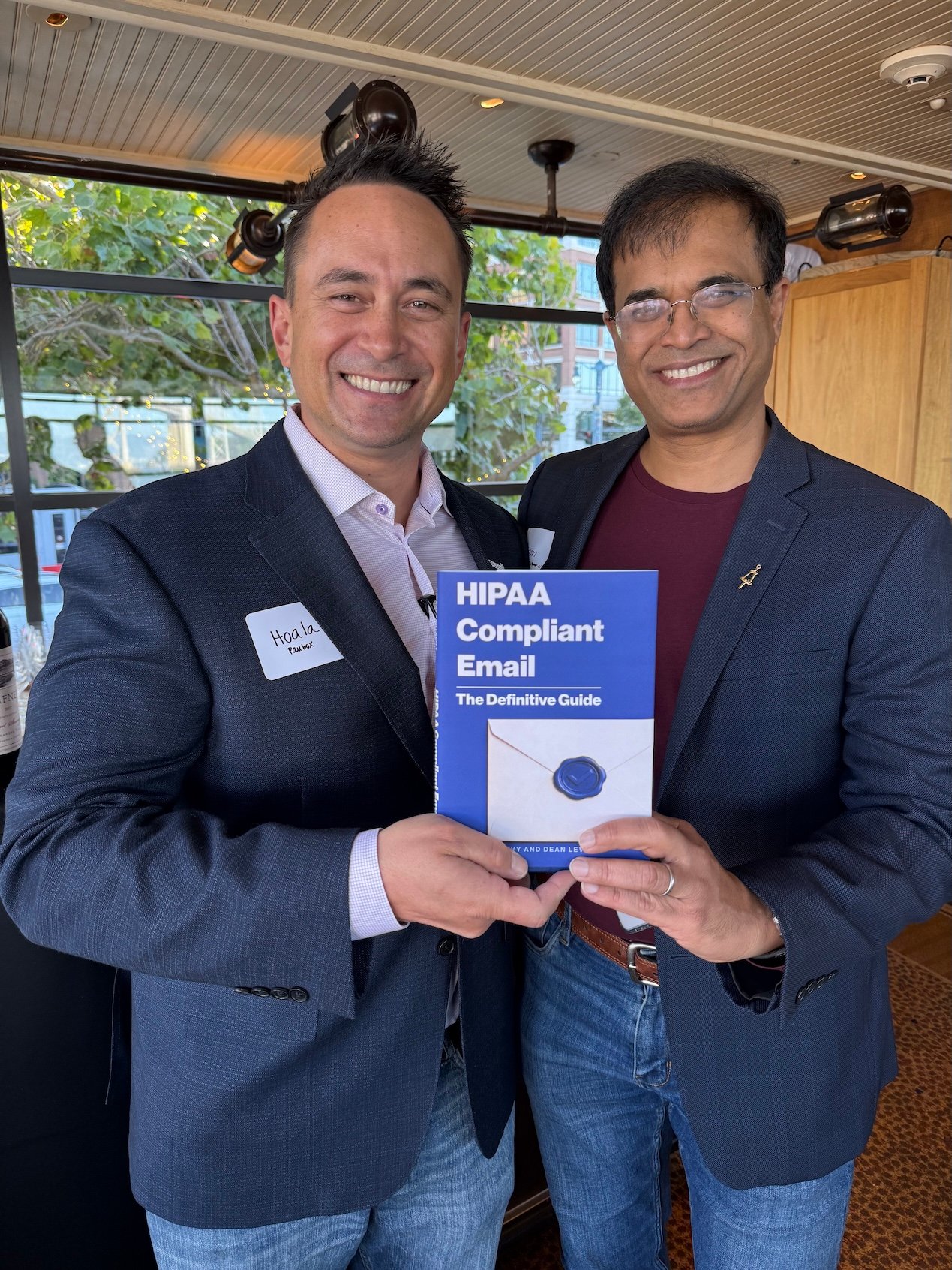 Catching up with my friend and early Paubox angel investor, Mizan Rahman (CEO and Founder, CloudApper AI). | Paubox Industry Dinner in San Francisco