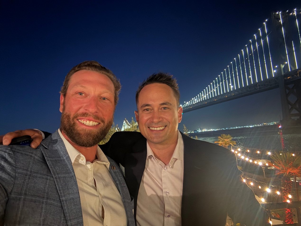 Selfie with Hoff, who has been there since the beginning of Paubox. | Paubox Industry Dinner in San Francisco