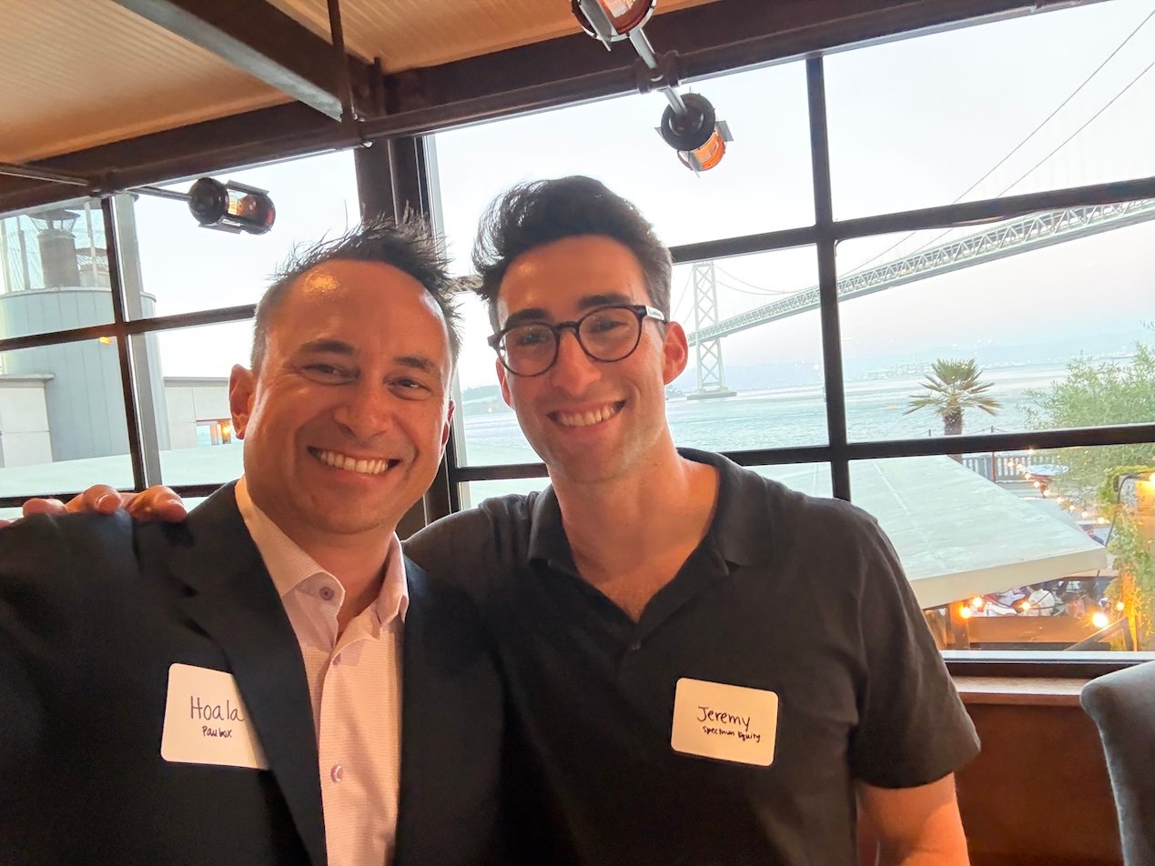 Catching up Jeremy Tepper (Spectrum Equity). Congrats on your MBA from Stanford :) | Paubox Industry Dinner in San Francisco