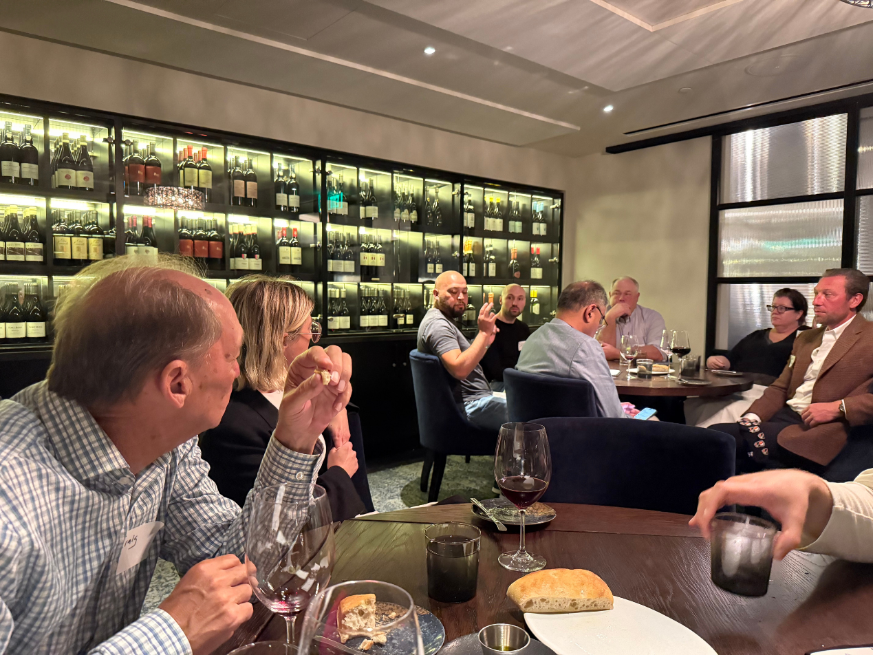 Carlos Ceja sharing his thoughts on LLMs and PHI | Industry Dinner with Paubox and Steel Patriot Partners - San Francisco