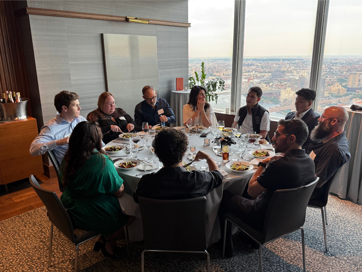 Good food, good company, stellar view. | The Paubox Table: Dinner in NYC