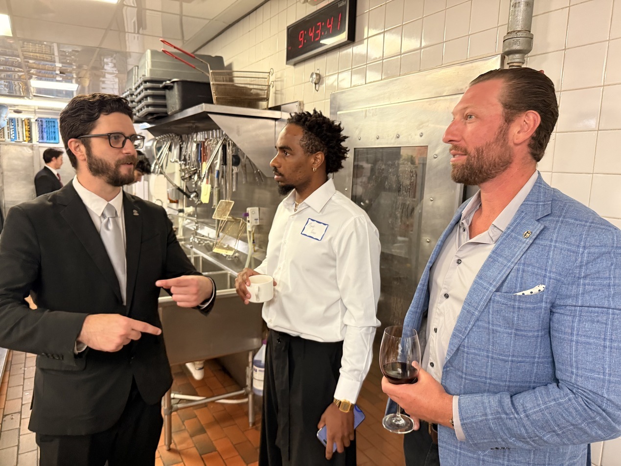 Our host Adam (left) gave us a tour of the kitchen afterwards | The Paubox Table: Dinner in Tampa