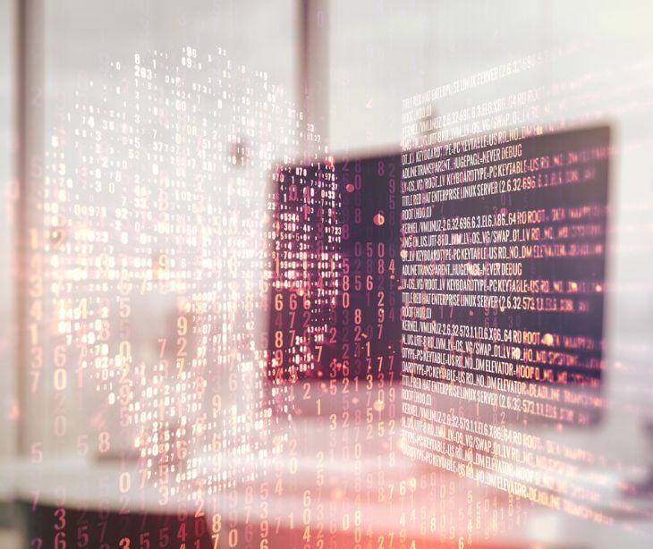 red code over computer