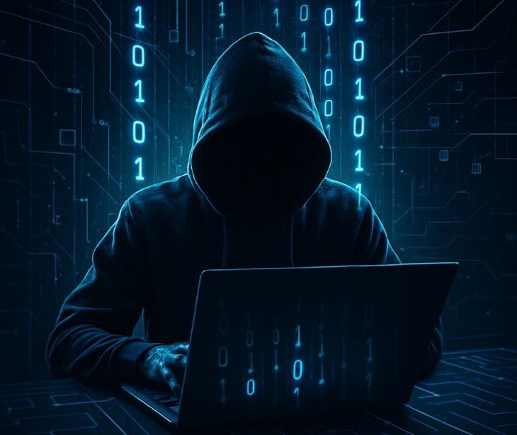 hacker at computer