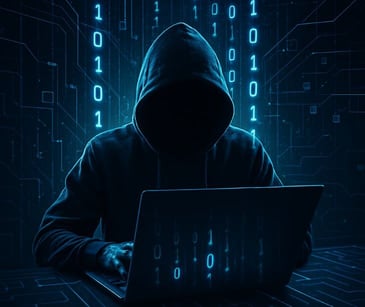 hacker at computer