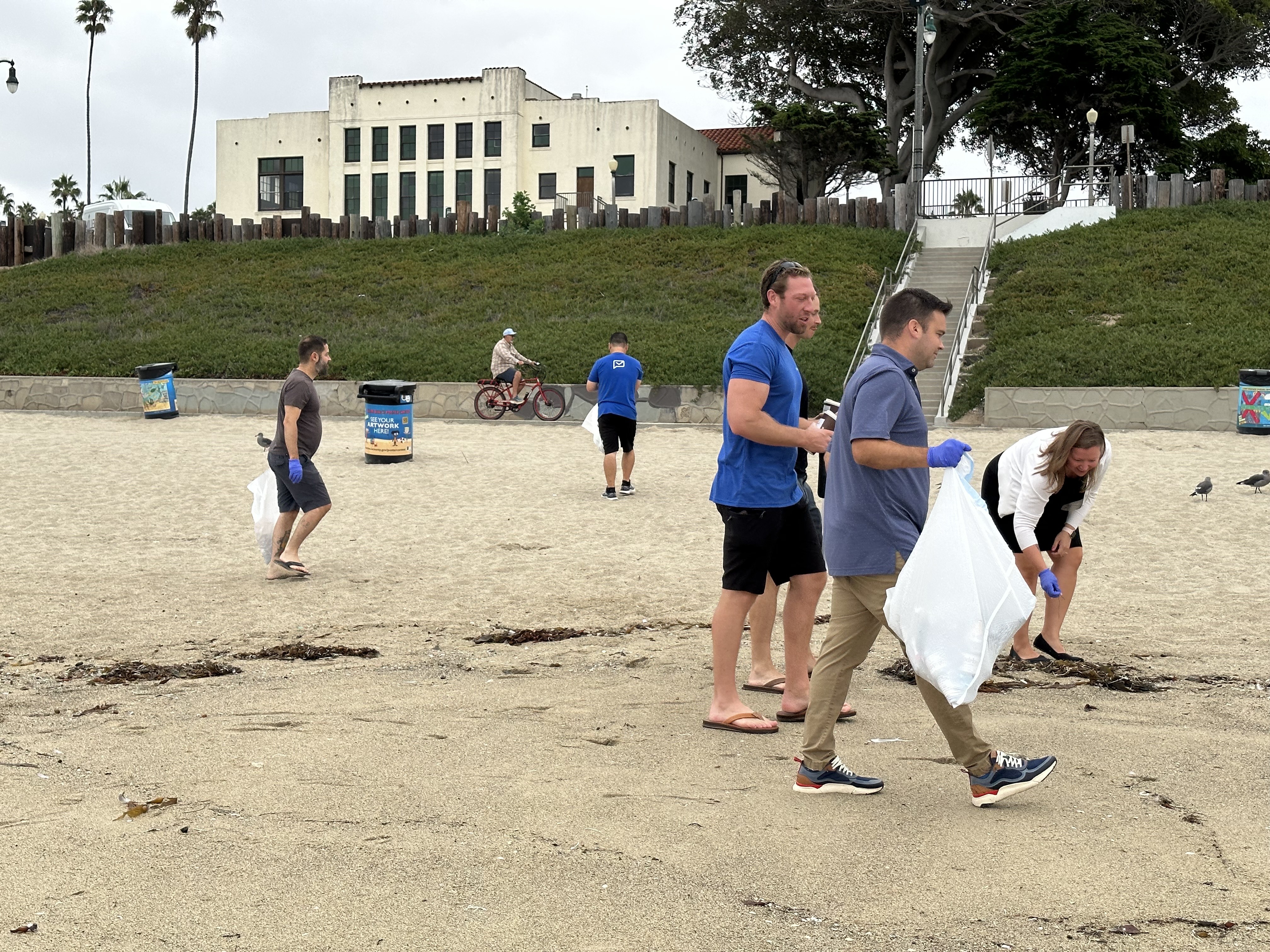 The high tide mark was a prime spot for litter removal