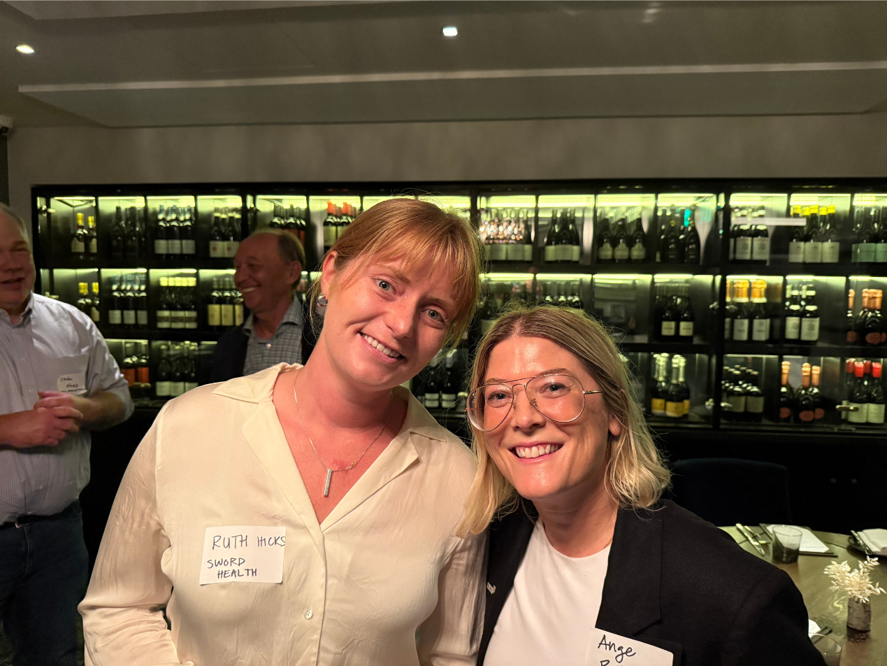 Ruth Hicks (Sword Health) and Ange Beckum (Paubox) | Industry Dinner with Paubox and Steel Patriot Partners - San Francisco