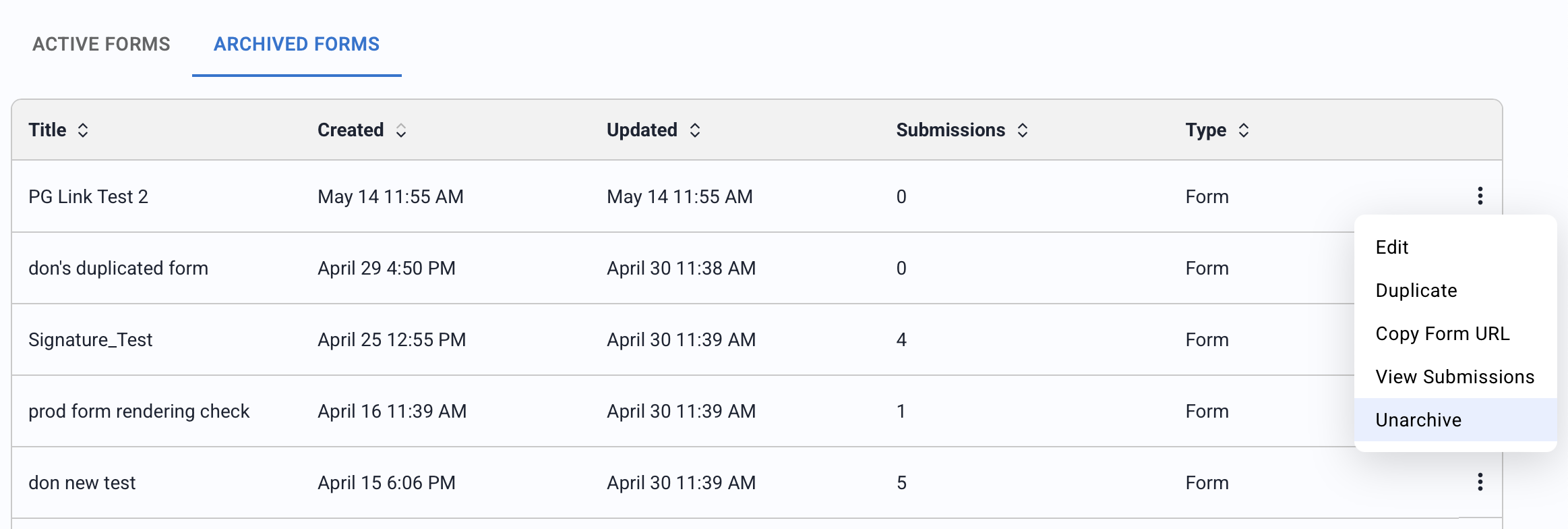 A Paubox form example