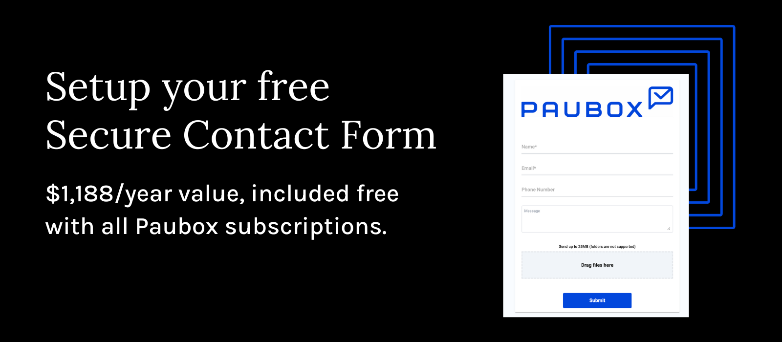 Setup your free Secure Contact Form
