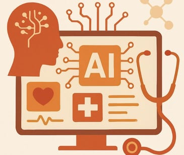 ai and healthcare icons