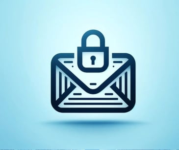 email icon with security lock