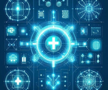 digital healthcare icons