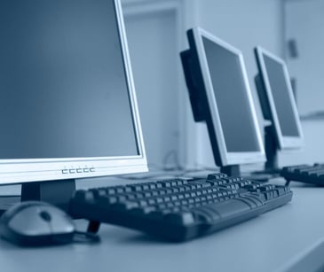 Image of several desktop computers