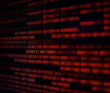 red code lines on a computer screen