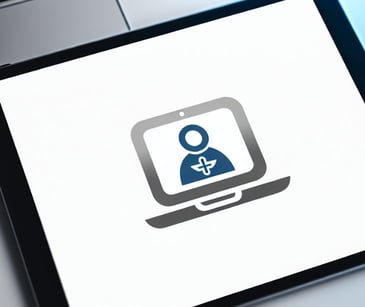 telemedicine icon on tablet