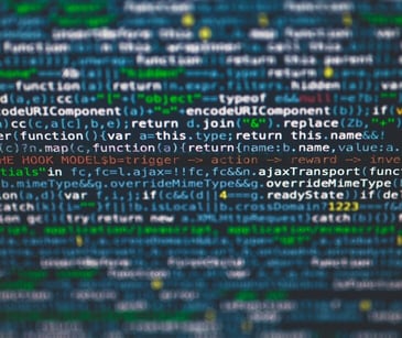 Image of a string of code. 