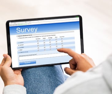 survey on a tablet 