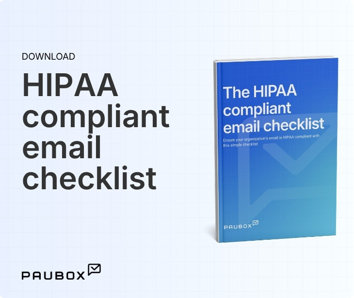 2026 HIPAA compliant email checklist