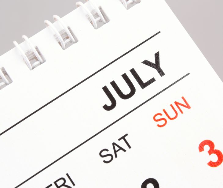 july calendar