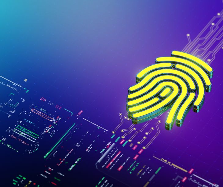 digital concept of security fingerprint