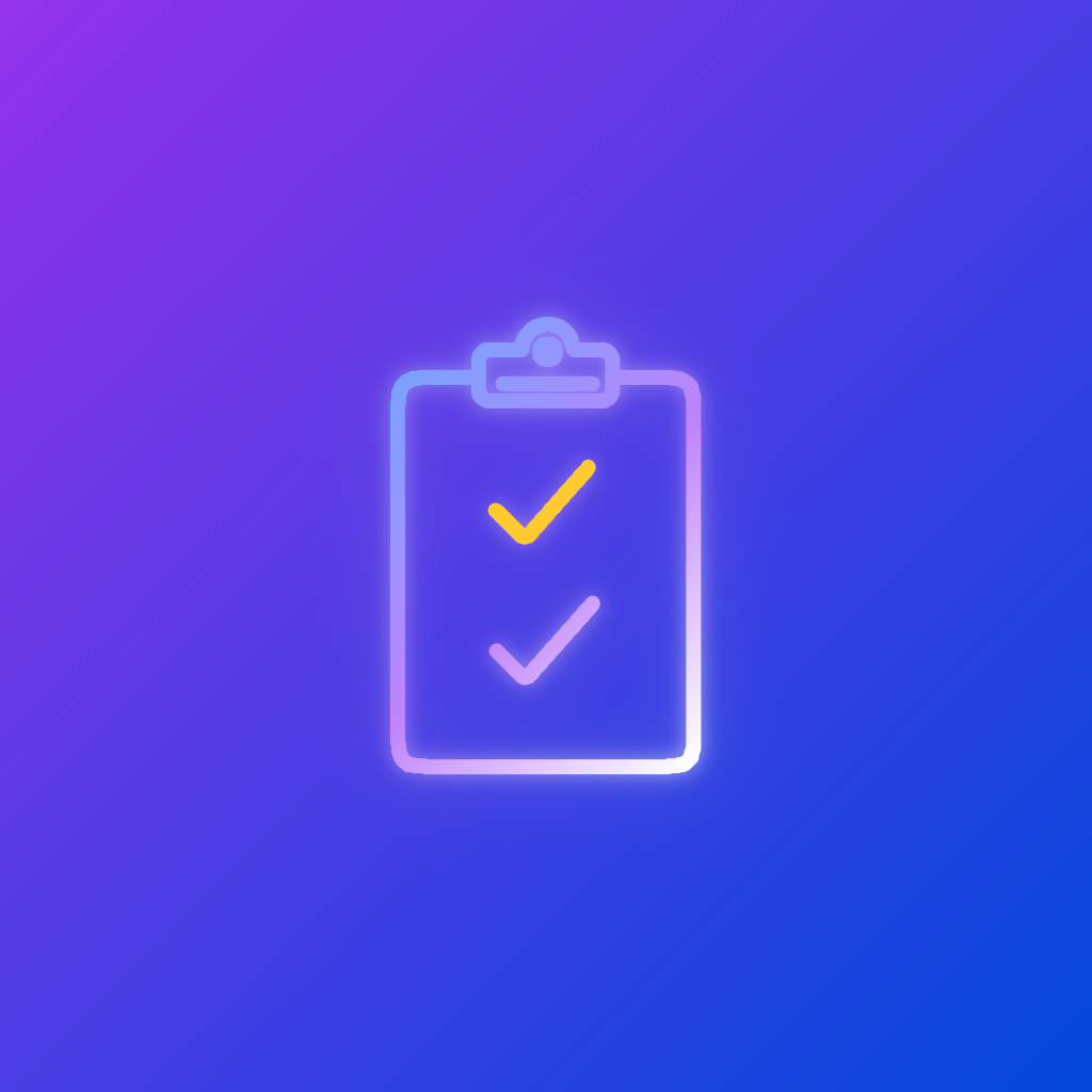 Clipboard with two checkmarks