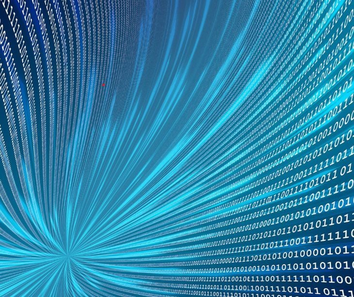 blue digital data