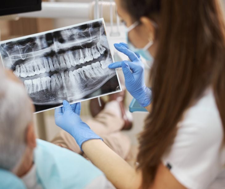 Can dental imaging be shared through text messaging?