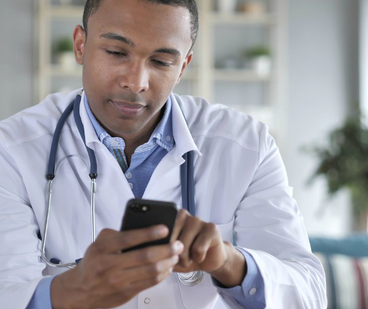 Can healthcare providers use personal devices for patient communication?