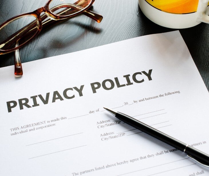 privacy policy document