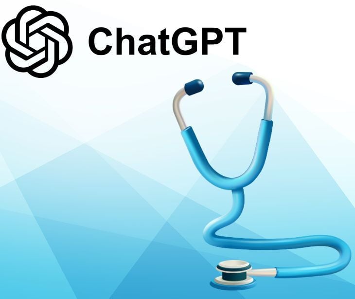 stethoscope on chatgpt logo
