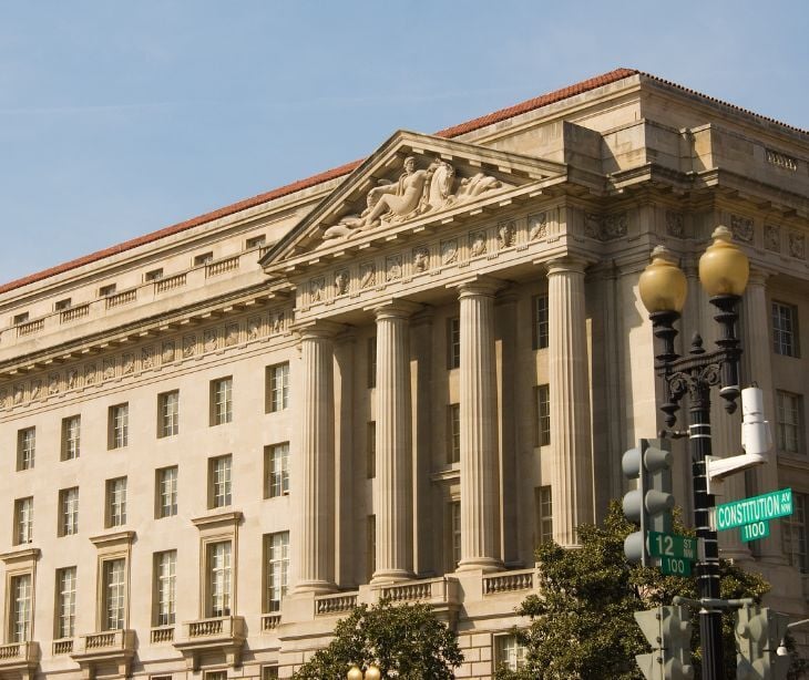 Image of the Department of Justice. 