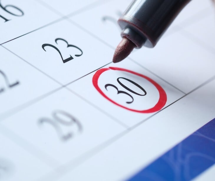 date on calendar