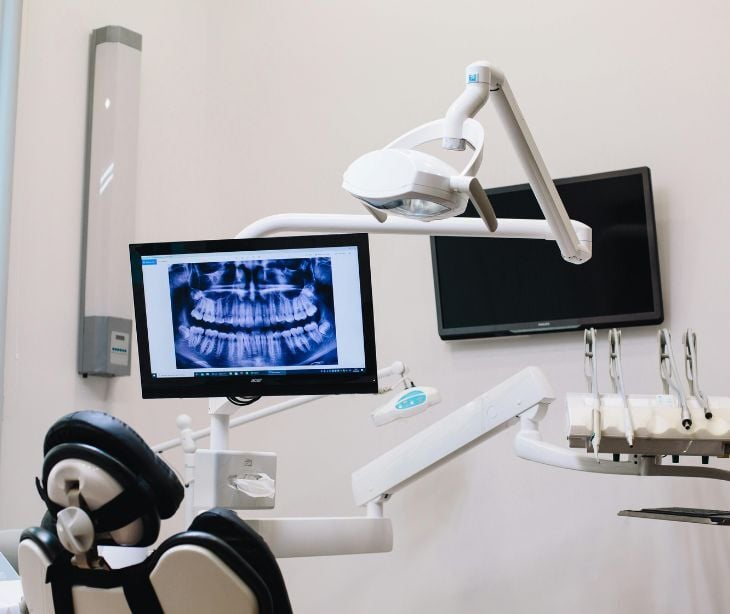 Image of the inside of a dental practice.
