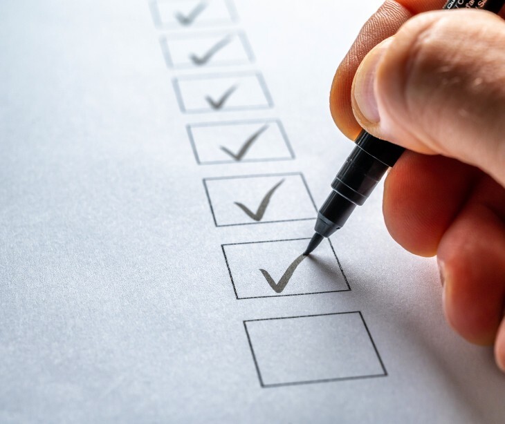 Image of a checklist. 