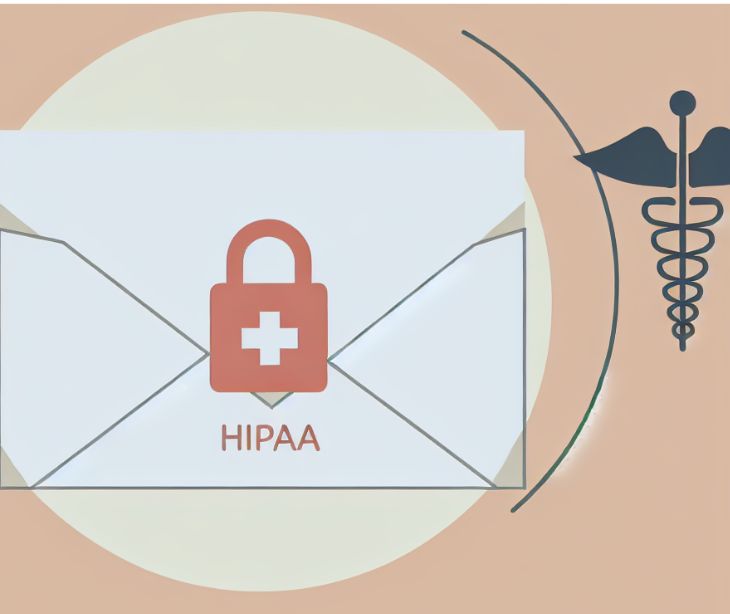 HIPAA email icon with caduceus