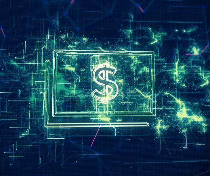 digital money sign
