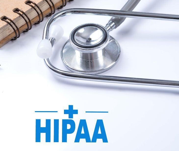 HIPAA text with stethoscope