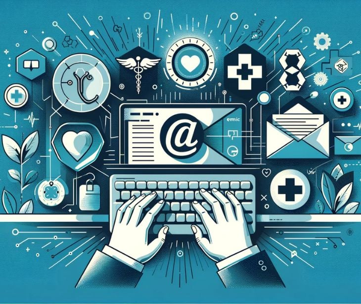 Healthcare email marketing examples with HIPAA compliant personalization