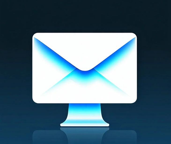 email icon on computer