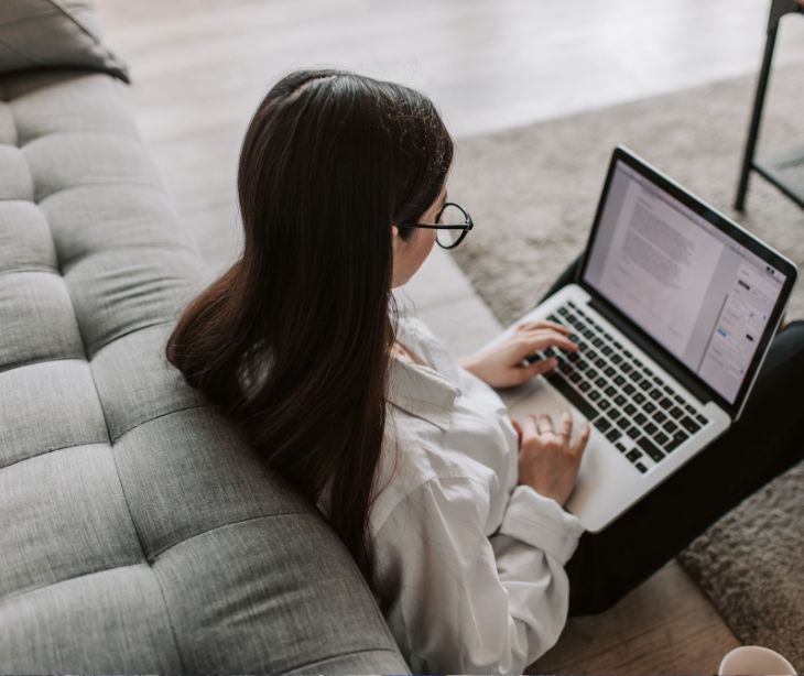 woman on laptop