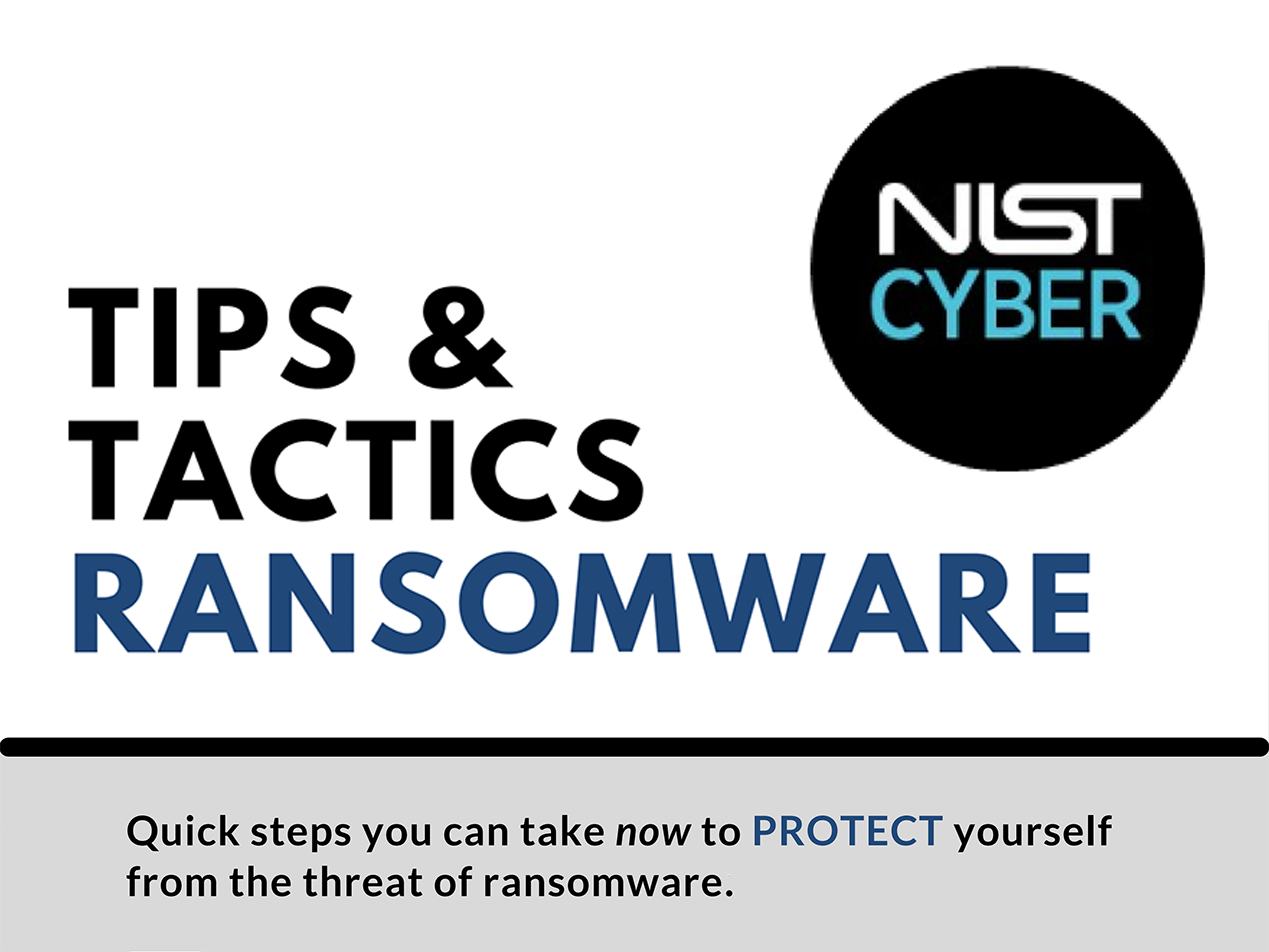 NIST weighs in with ransomware tips