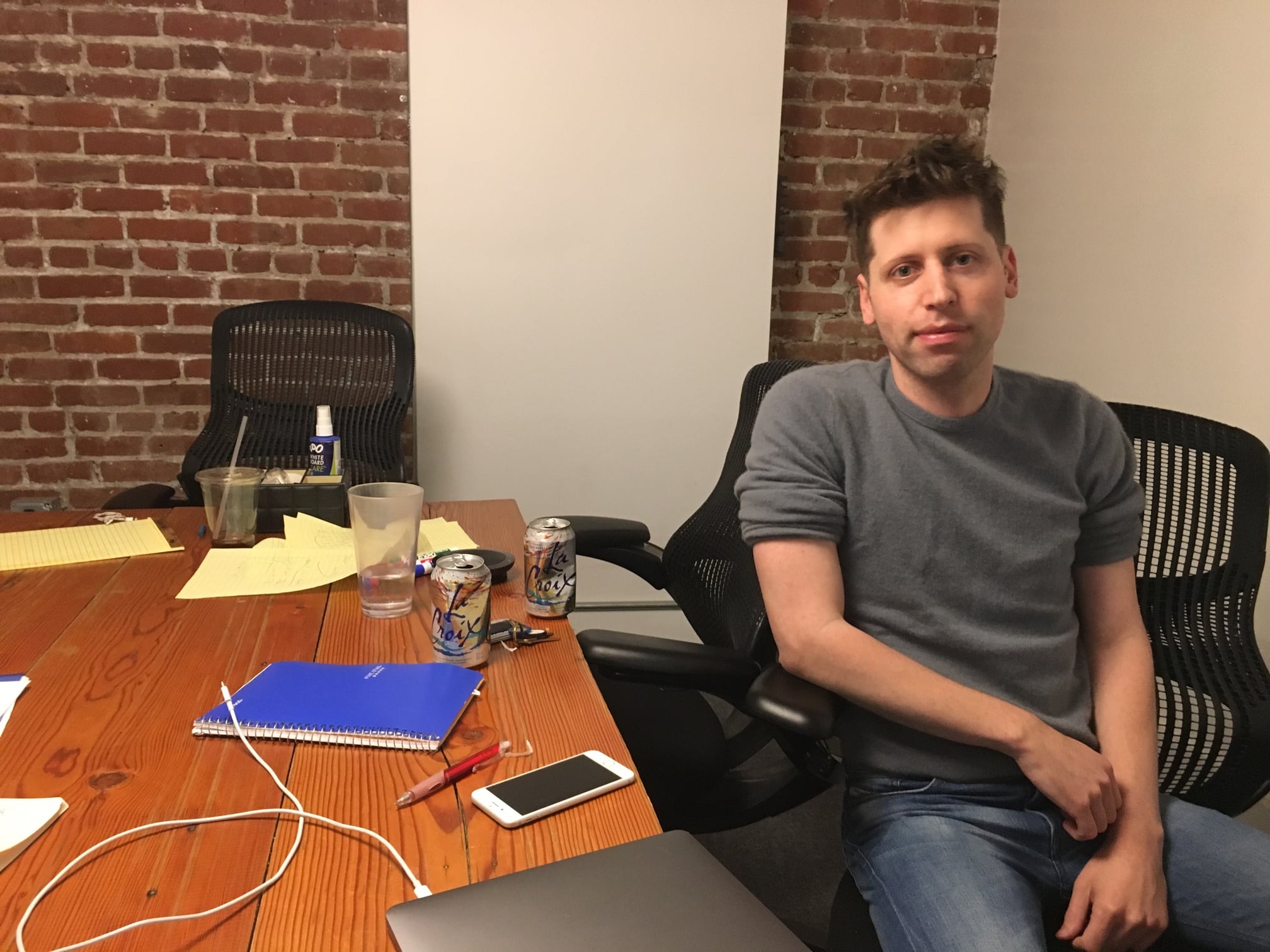 An auspicious 12 minute meeting with Sam Altman