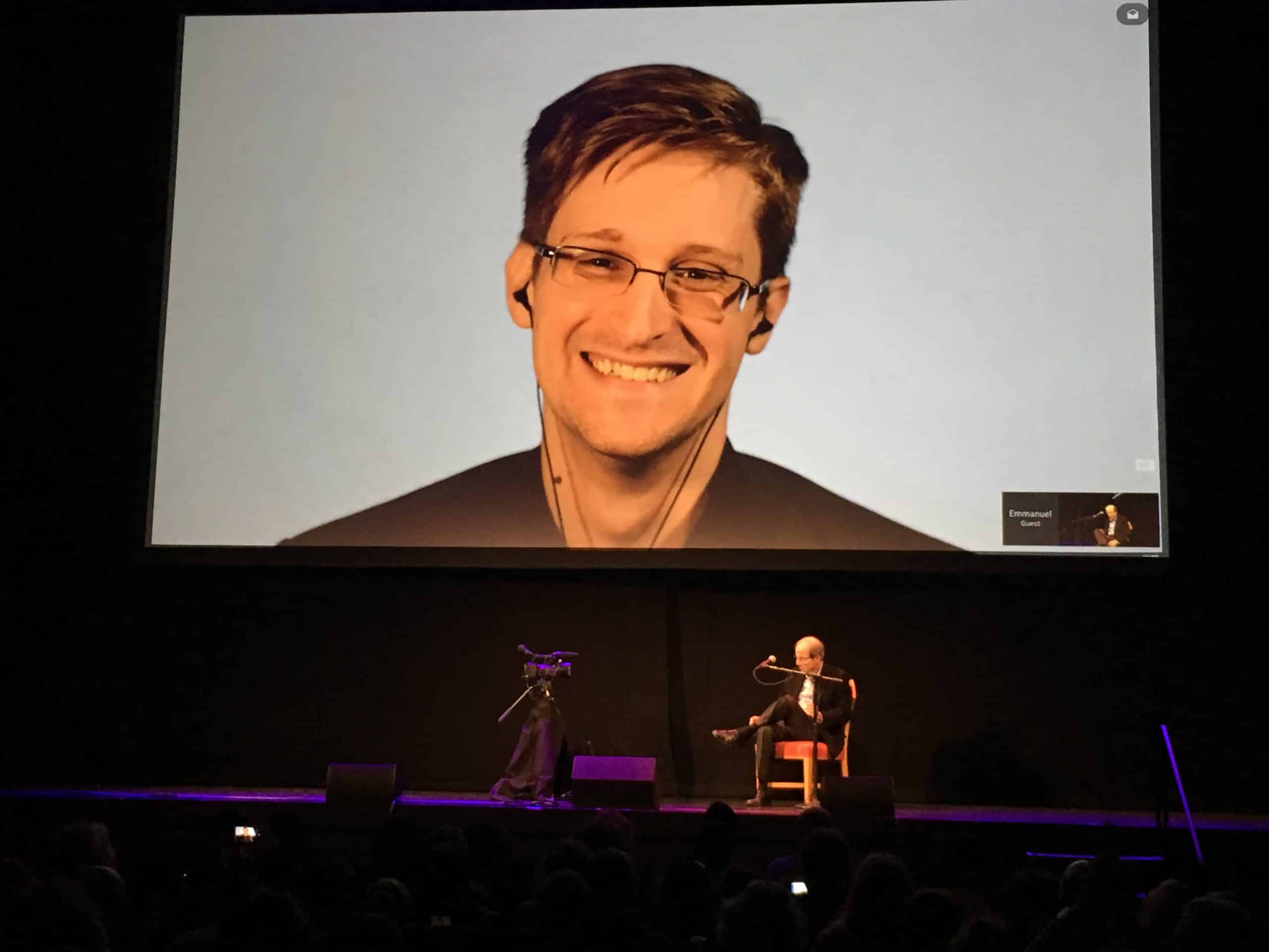 Edward Snowden 2017: Live on video in San Francisco