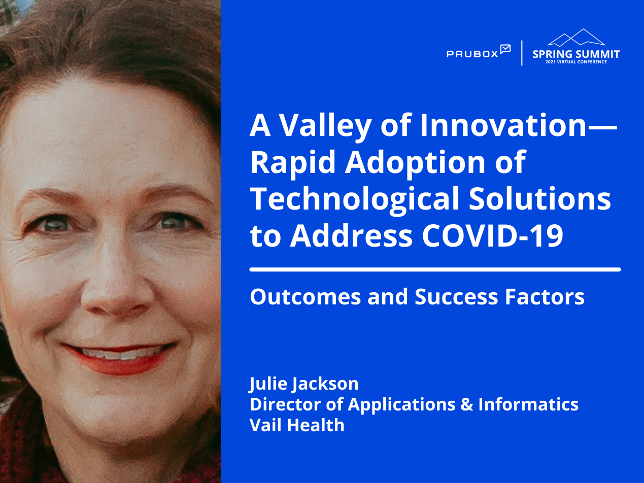 Julie Jackson: Outcomes and success factors of rapid adoption of technological solutions